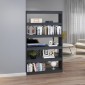 vidaXL Βιβλιοθήκη/Διαχωριστικό Χώρου Γκρι 100x30x167,5 εκ. Ξύλο Πεύκου