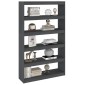 vidaXL Βιβλιοθήκη/Διαχωριστικό Χώρου Γκρι 100x30x167,5 εκ. Ξύλο Πεύκου