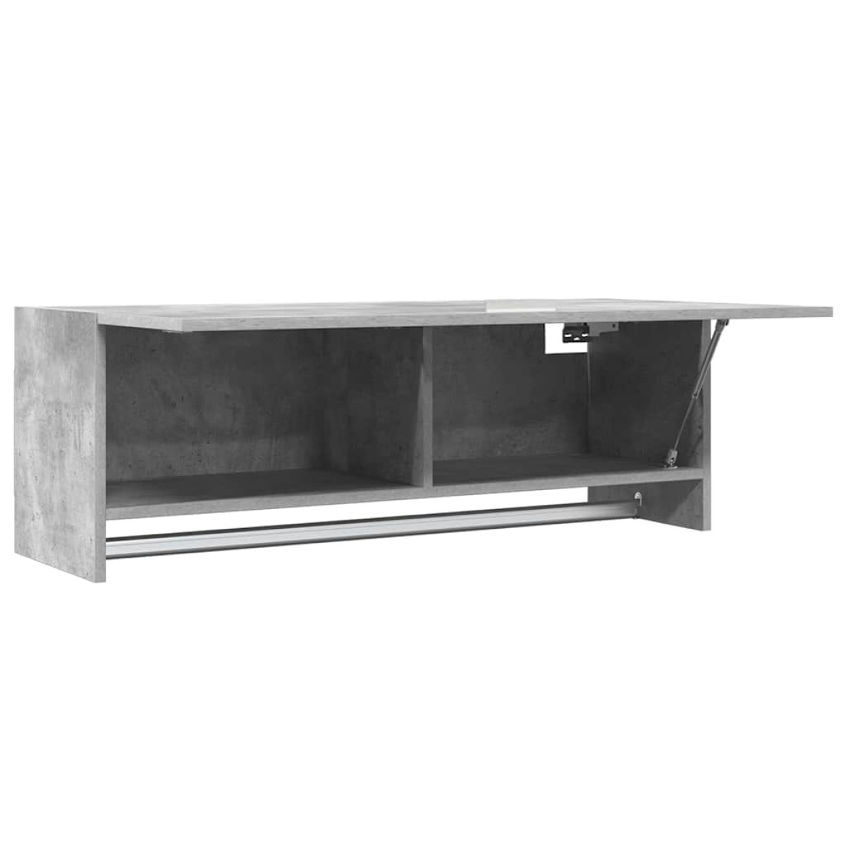 vidaXL Ντουλάπα Γκρι Σκυροδέματος 100 x 32,5 x 35 εκ. από Μοριοσανίδα