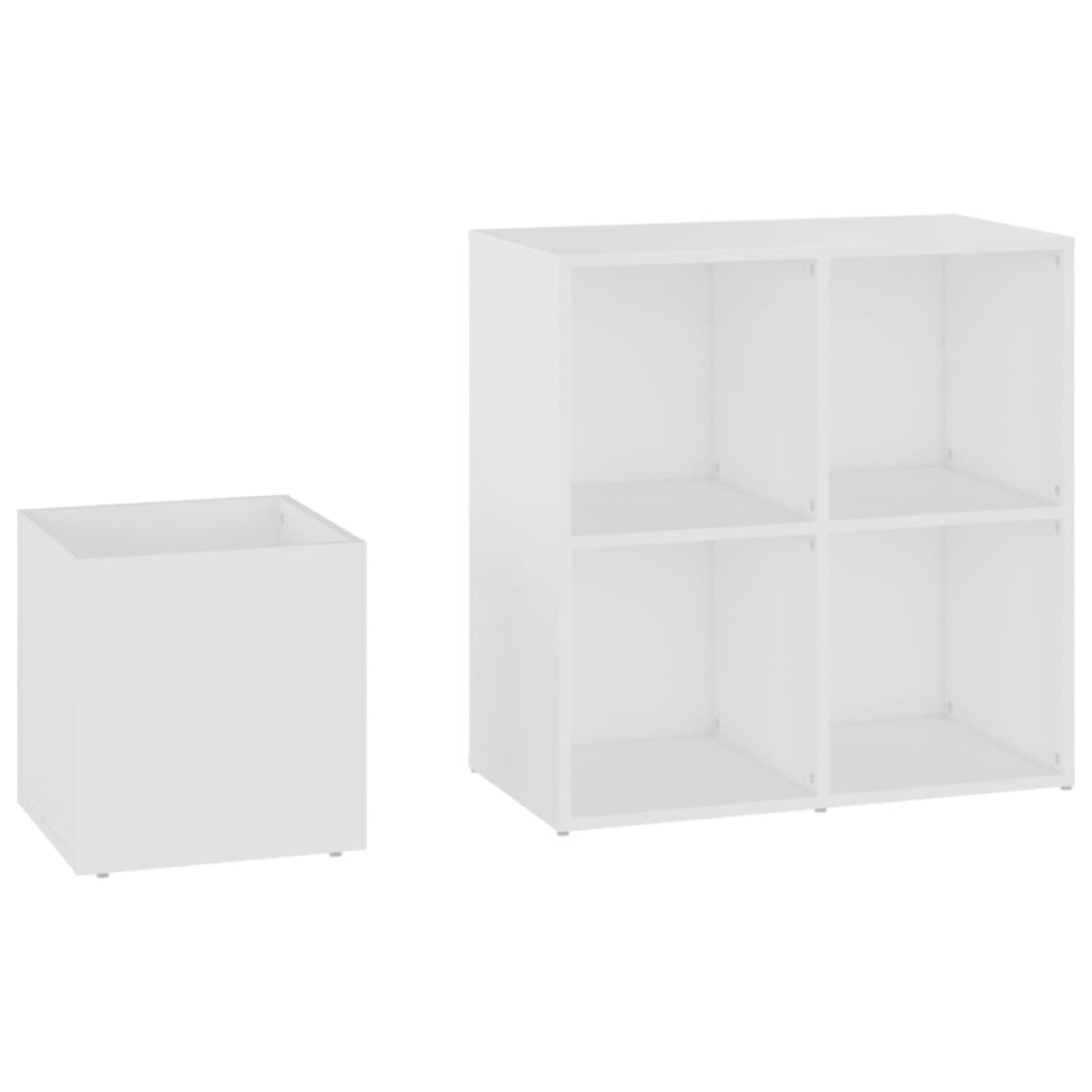 vidaXL Παπουτσοθήκη Χολ Λευκή 105 x 35,5 x 70 εκ. από Μοριοσανίδα
