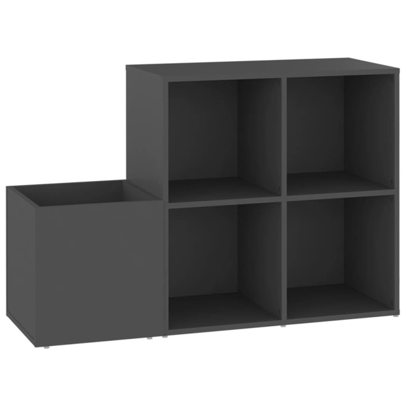 vidaXL Παπουτσοθήκη Χολ Γκρι 105 x 35,5 x 70 εκ. από Επεξ. Ξύλο