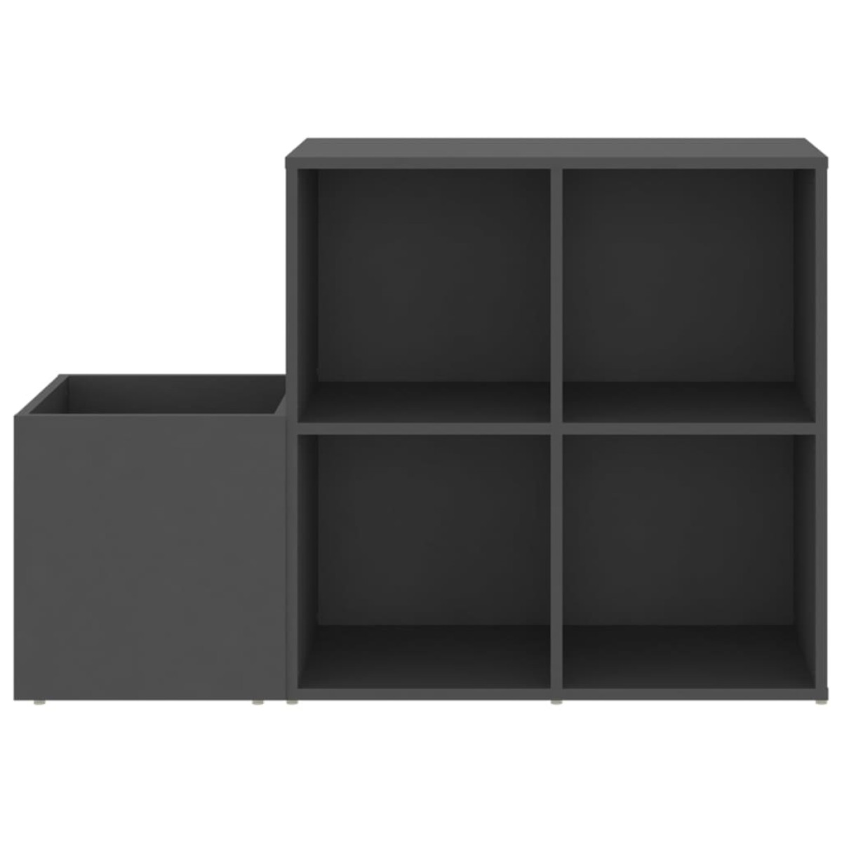 vidaXL Παπουτσοθήκη Χολ Γκρι 105 x 35,5 x 70 εκ. από Μοριοσανίδα
