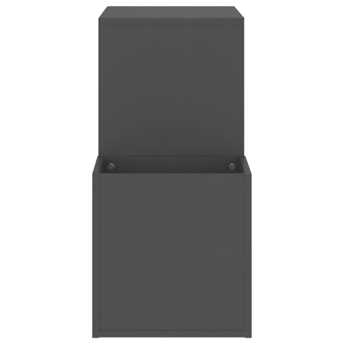vidaXL Παπουτσοθήκη Χολ Γκρι 105 x 35,5 x 70 εκ. από Μοριοσανίδα