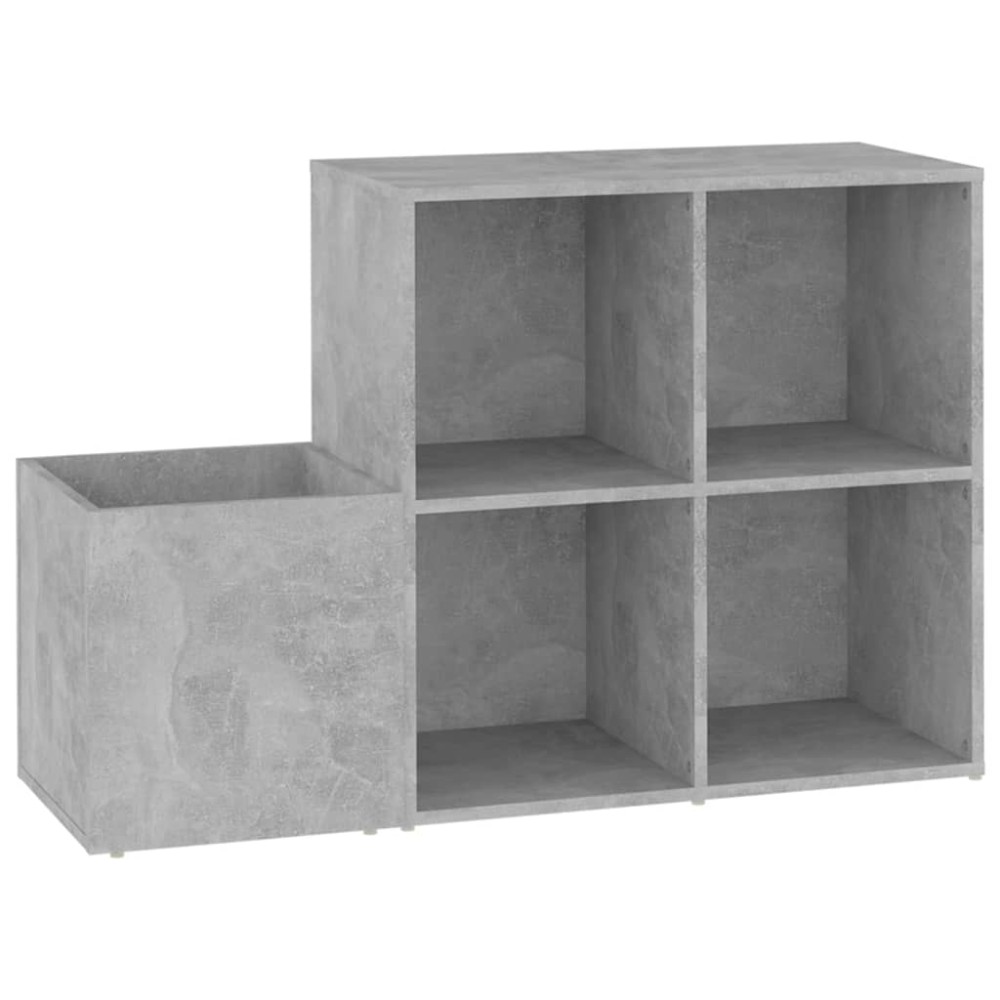 vidaXL Παπουτσοθήκη Χολ Γκρι Σκυροδ. 105 x 35,5 x 70 εκ. Επεξ. Ξύλο