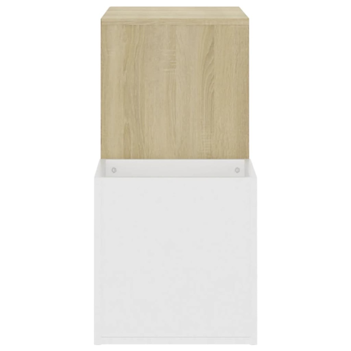 vidaXL Παπουτσοθήκη Χολ Λευκή/Sonoma Δρυς 105x35,5x70 εκ. Μοριοσανίδα