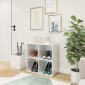vidaXL Παπουτσοθήκη Χολ Γυαλ. Λευκή 105 x 35,5 x 70 εκ από Μοριοσανίδα