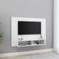 vidaXL Έπιπλο Τηλεόρασης Τοίχου Λευκό 120 x 23,5 x 90 εκ. Μοριοσανίδα