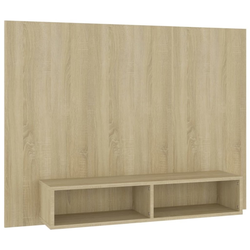 vidaXL Έπιπλο Τηλεόρασης Τοίχου Sonoma Δρυς 120x23,5x90εκ. Μοριοσανίδα