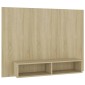 vidaXL Έπιπλο Τηλεόρασης Τοίχου Sonoma Δρυς 120x23,5x90εκ. Μοριοσανίδα