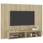 vidaXL Έπιπλο Τηλεόρασης Τοίχου Sonoma Δρυς 120x23,5x90εκ. Μοριοσανίδα
