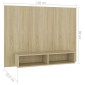 vidaXL Έπιπλο Τηλεόρασης Τοίχου Sonoma Δρυς 120x23,5x90εκ. Μοριοσανίδα