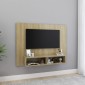 vidaXL Έπιπλο Τηλεόρασης Τοίχου Sonoma Δρυς 120x23,5x90εκ. Μοριοσανίδα