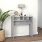 vidaXL Τραπεζάκι Κονσόλα Γκρι Σκυροδέματος 78x30x80 εκ. Μοριοσανίδα
