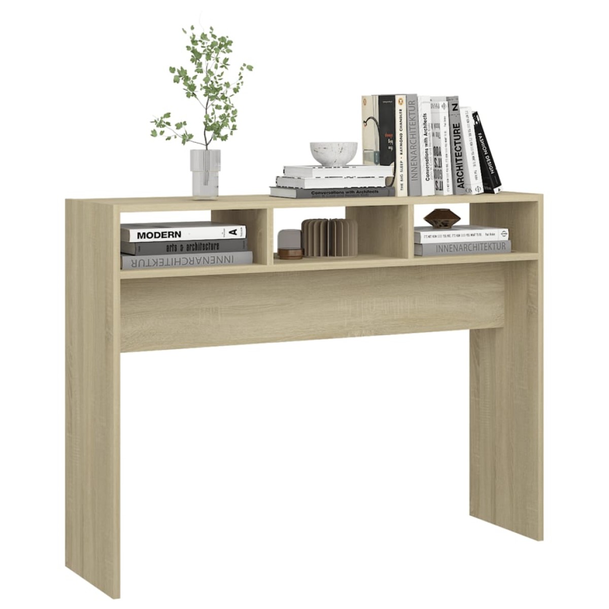 vidaXL Τραπεζάκι Κονσόλα Sonoma Δρυς 105 x 30 x 80 εκ. από Μοριοσανίδα