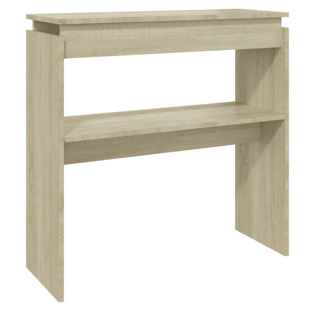 vidaXL Τραπεζάκι Κονσόλα Sonoma Δρυς 80 x 30 x 80 εκ. από Επεξ. Ξύλο