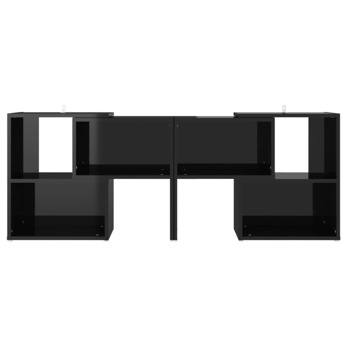 vidaXL Έπιπλο Τηλεόρασης Μαύρο Γυαλ. 104 x 30 x 52 εκ. από Μοριοσανίδα