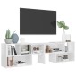 vidaXL Έπιπλο Τηλεόρασης Γυαλιστερό Λευκό 149x30x52 εκ. Μοριοσανίδα