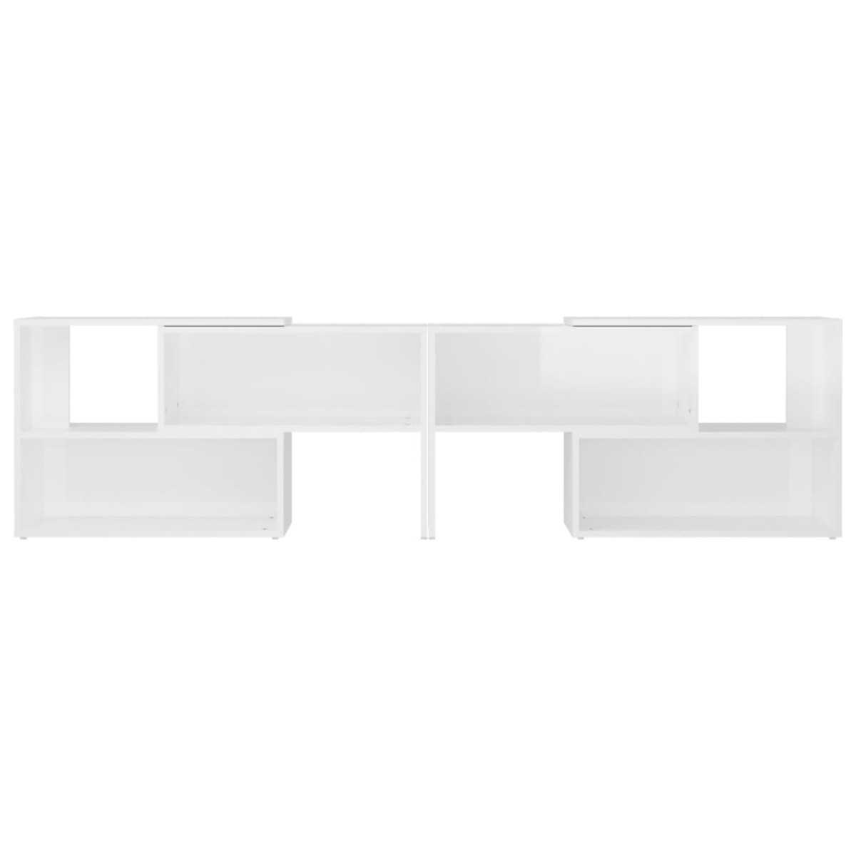 vidaXL Έπιπλο Τηλεόρασης Γυαλιστερό Λευκό 149x30x52 εκ. Μοριοσανίδα