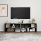 vidaXL Έπιπλο Τηλεόρασης Γυαλιστερό Γκρι 149 x 30 x 52 εκ. Μοριοσανίδα