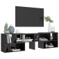 vidaXL Έπιπλο Τηλεόρασης Γυαλιστερό Γκρι 149 x 30 x 52 εκ. Μοριοσανίδα