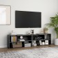 vidaXL Έπιπλο Τηλεόρασης Γυαλιστερό Γκρι 149 x 30 x 52 εκ. Μοριοσανίδα