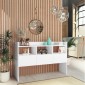 vidaXL Μπουφές Λευκός 105 x 30 x 70 εκ. από Μοριοσανίδα