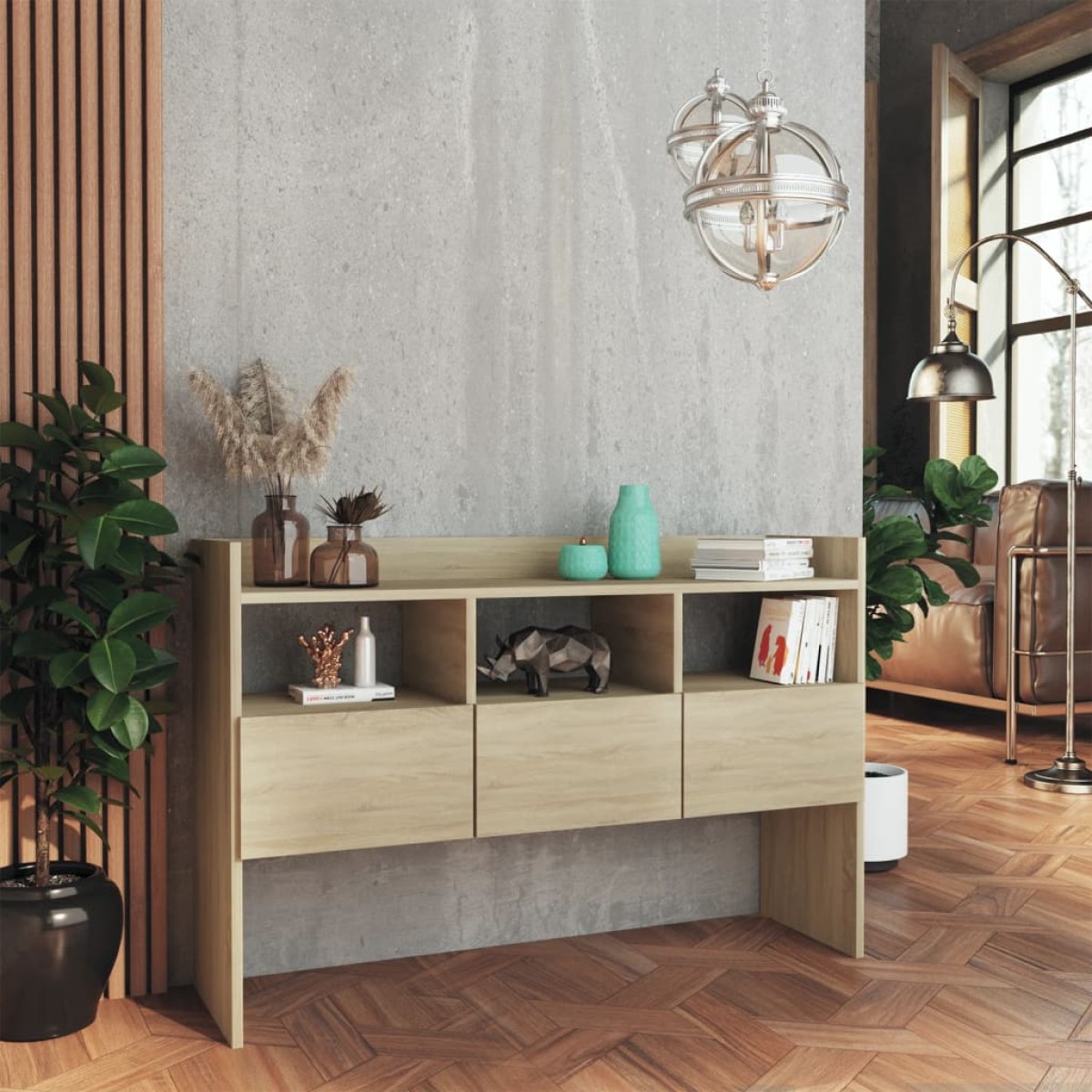 vidaXL Μπουφές Sonoma Δρυς 105 x 30 x 70 εκ. από Μοριοσανίδα