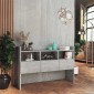 vidaXL Μπουφές Γκρι Σκυροδέματος 105 x 30 x 70 εκ. από Μοριοσανίδα