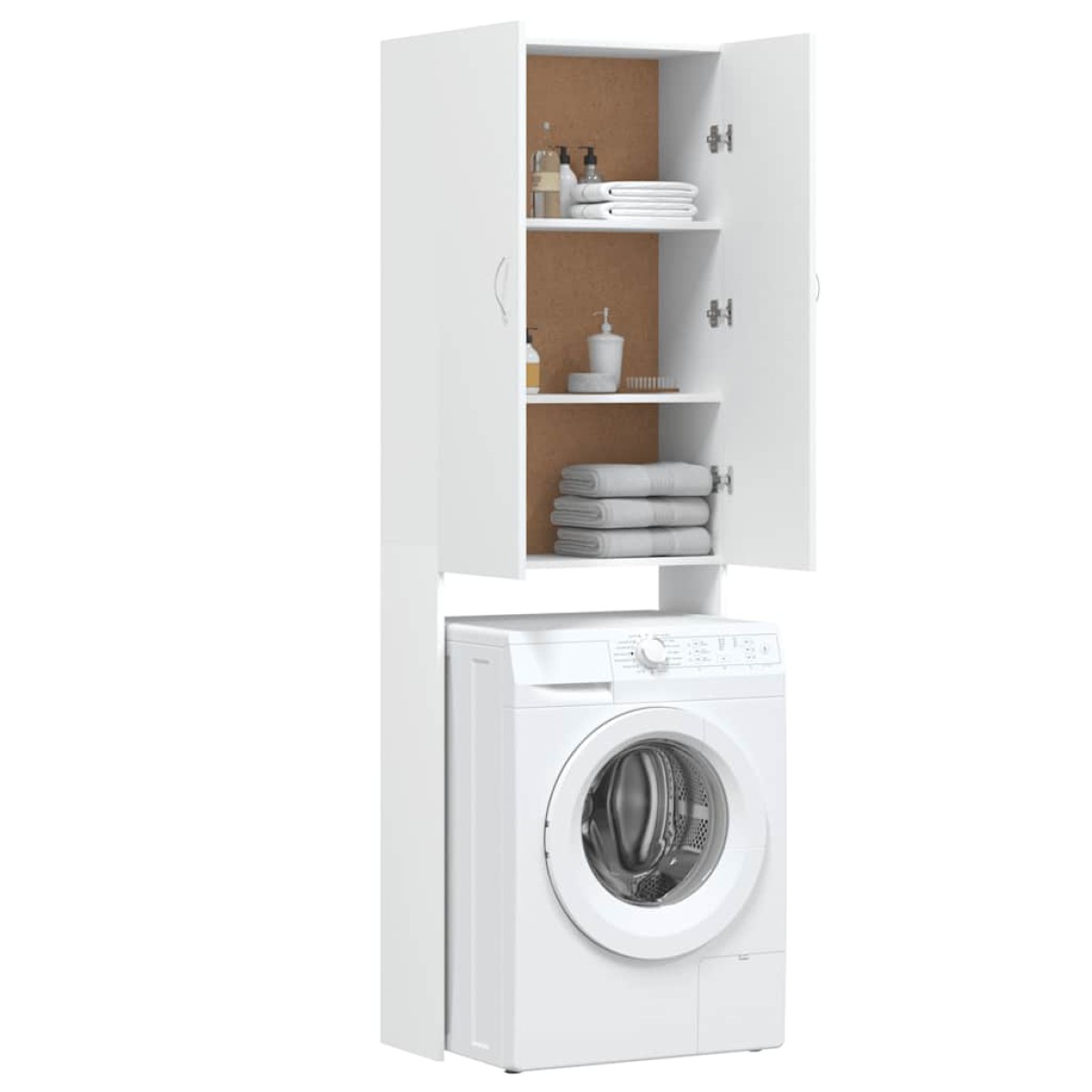 vidaXL Ντουλάπι Πλυντηρίου Λευκό 64 x 25,5 x 190 εκ.