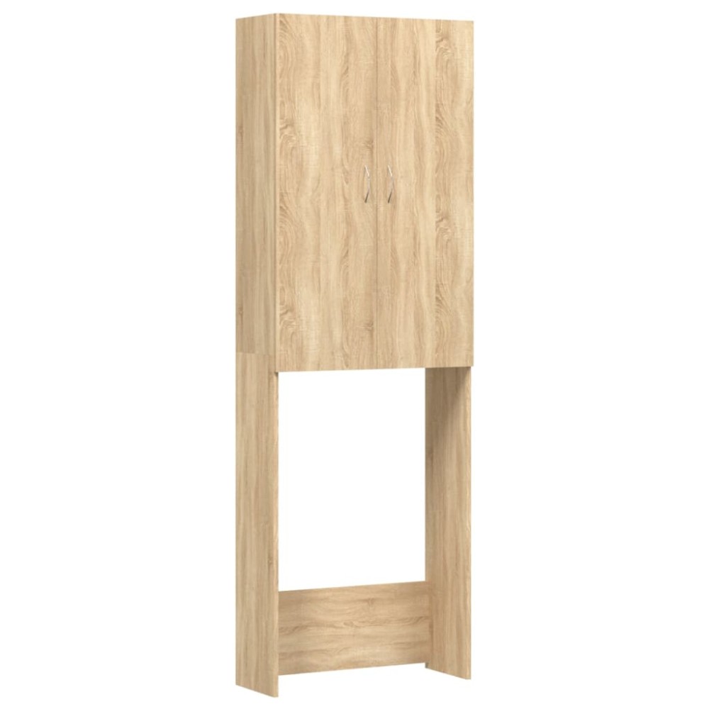 vidaXL Ντουλάπι Πλυντηρίου Sonoma Δρυς 64 x 25,5 x 190 εκ.