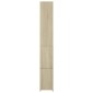 vidaXL Ντουλάπι Μπάνιου Sonoma Δρυς 25x26,5x170 εκ. Επεξεργασμένο Ξύλο