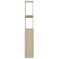 vidaXL Ντουλάπι Μπάνιου Sonoma Δρυς 25x26,5x170 εκ. Επεξεργασμένο Ξύλο