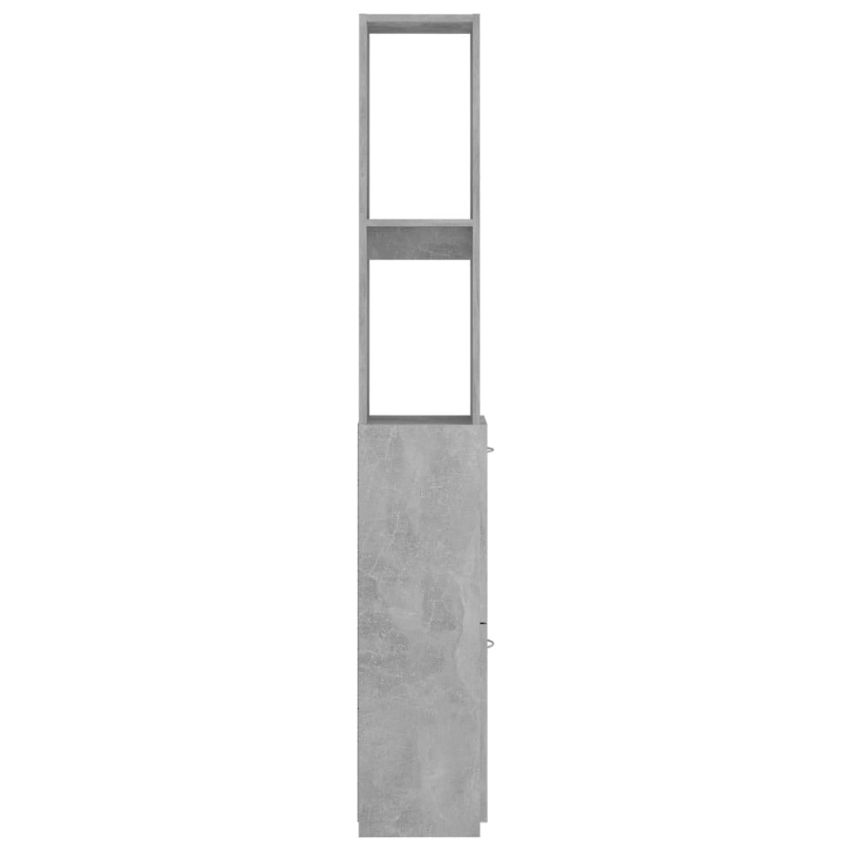 vidaXL Ντουλάπι Μπάνιου Γκρι Σκυροδέματος 25x26,5x170 εκ. Επεξ. Ξύλο