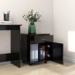 vidaXL Ντουλάπι Τροχηλάτο Μαύρο 45 x 38 x 54 εκ. από Μοριοσανίδα