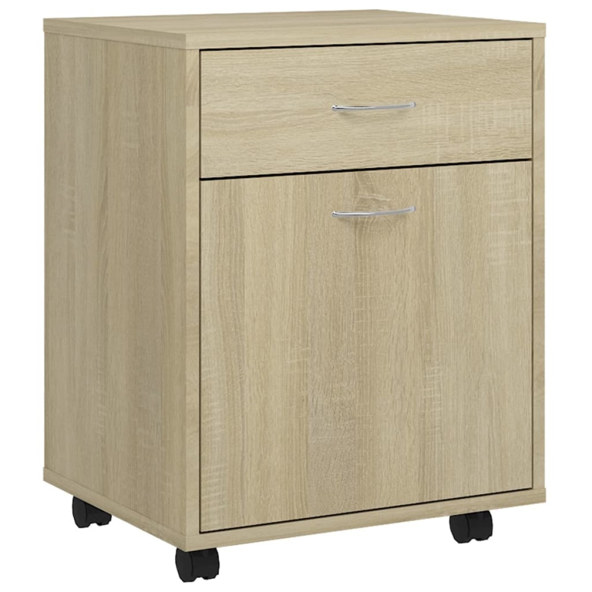 vidaXL Ντουλάπι Τροχήλατο Sonoma Δρυς 45 x 38 x 54 εκ. από Μοριοσανίδα