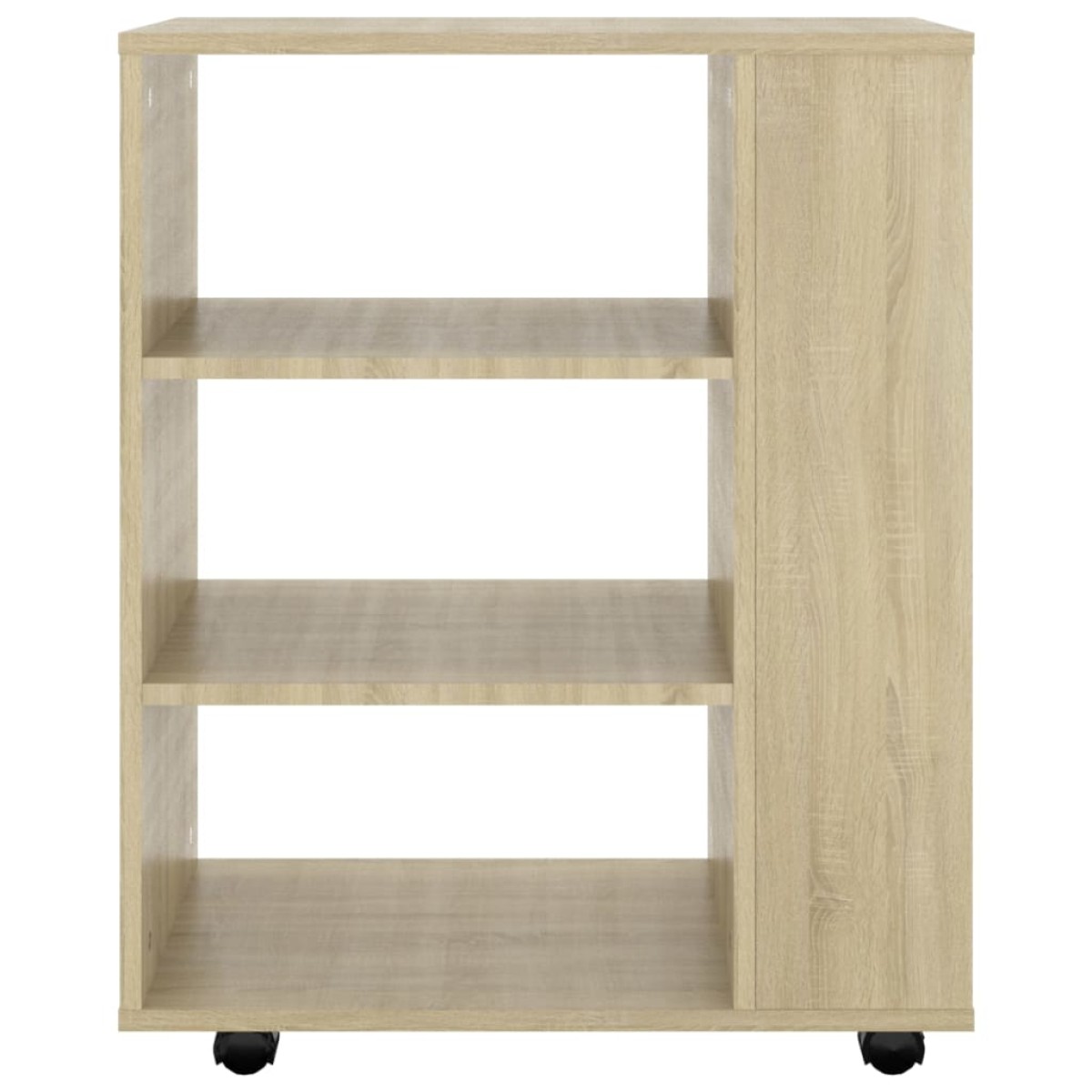 vidaXL Ντουλάπι Τροχήλατο Sonoma Δρυς 60 x 35 x 75 εκ. από Μοριοσανίδα