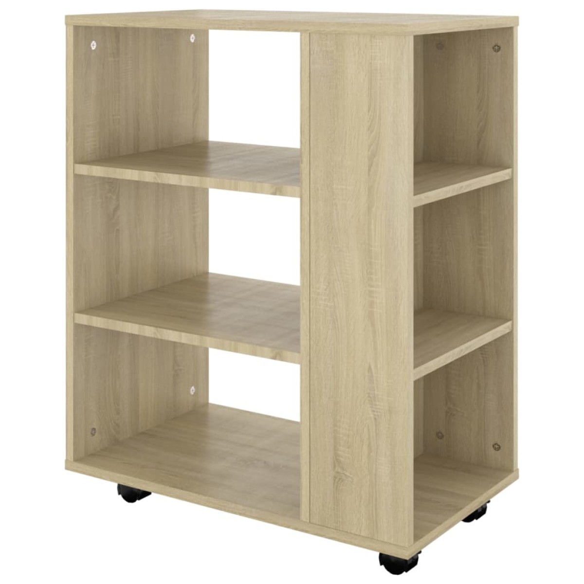 vidaXL Ντουλάπι Τροχήλατο Sonoma Δρυς 60 x 35 x 75 εκ. από Μοριοσανίδα