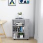 vidaXL Ντουλάπι Τροχήλατο Γκρι Σκυρ. 60 x 35 x 75 εκ. από Μοριοσανίδα