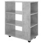 vidaXL Ντουλάπι Τροχήλατο Γκρι Σκυρ. 60 x 35 x 75 εκ. από Μοριοσανίδα