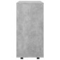 vidaXL Ντουλάπι Τροχήλατο Γκρι Σκυρ. 60 x 35 x 75 εκ. από Μοριοσανίδα