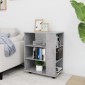 vidaXL Ντουλάπι Τροχήλατο Γκρι Σκυρ. 60 x 35 x 75 εκ. από Μοριοσανίδα