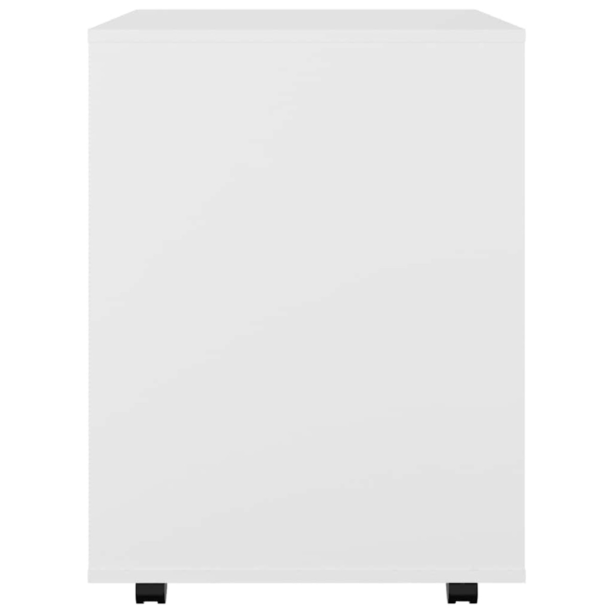 vidaXL Ντουλάπι Τροχήλατο Λευκό 60 x 53 x 72 εκ. από Μοριοσανίδα