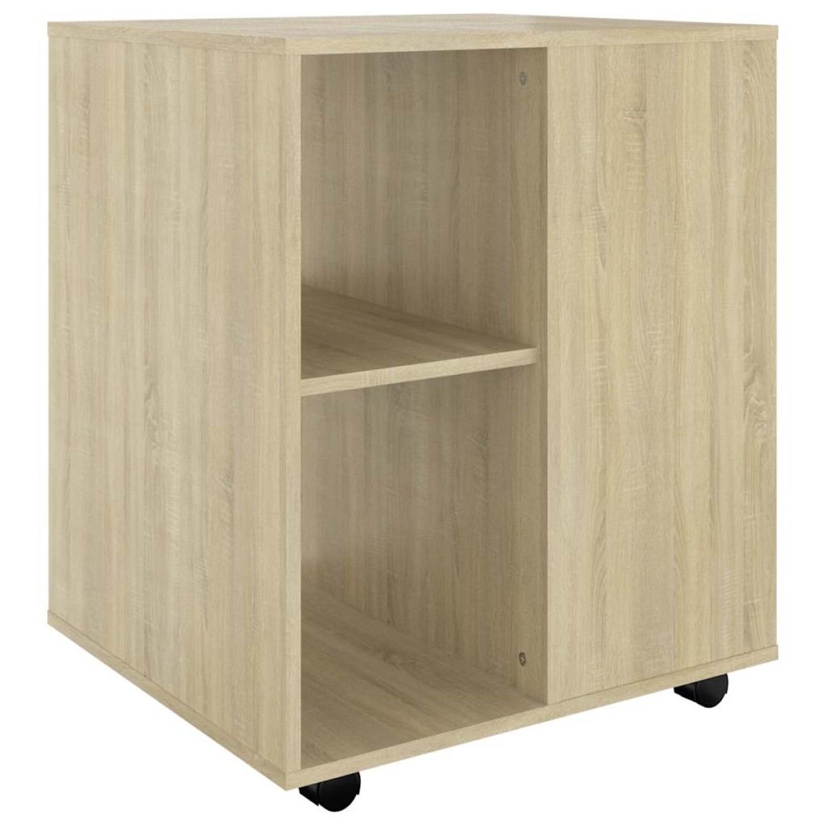 vidaXL Ντουλάπι Τροχήλατο Sonoma Δρυς 60x53x72 εκ. Μοριοσανίδα