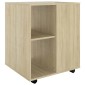 vidaXL Ντουλάπι Τροχήλατο Sonoma Δρυς 60x53x72 εκ. Μοριοσανίδα