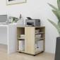 vidaXL Ντουλάπι Τροχήλατο Sonoma Δρυς 60x53x72 εκ. Μοριοσανίδα
