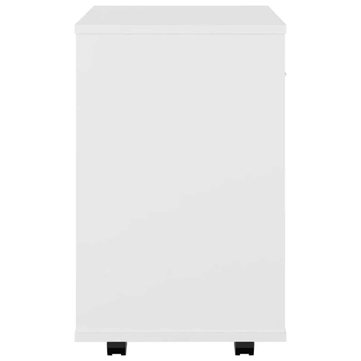 vidaXL Ντουλάπι Τροχήλατο Λευκό 46 x 36 x 59 εκ. από Μοριοσανίδα