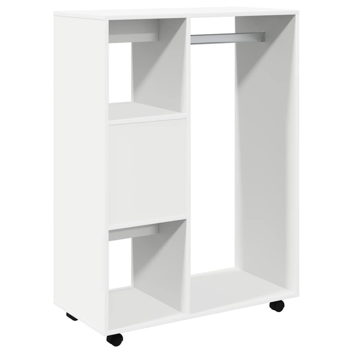 vidaXL Ντουλάπα Λευκή 80 x 40 x 110 εκ. από Μοριοσανίδα