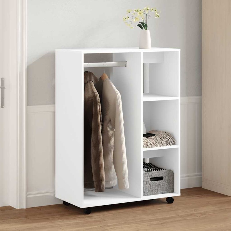 vidaXL Ντουλάπα Λευκή 80 x 40 x 110 εκ. από Επεξ. Ξύλο