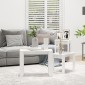 vidaXL Τραπεζάκια Ζιγκόν 3 τεμ. Γυαλιστερό Λευκό Επεξεργασμένο Ξύλο