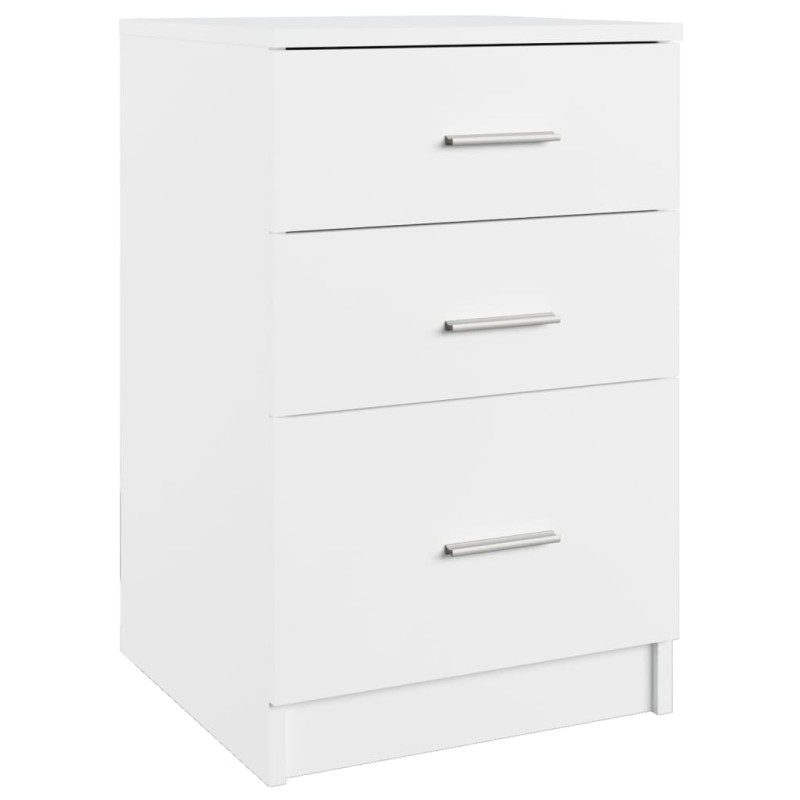 vidaXL Κομοδίνο Λευκό 40 x 40 x 63 εκ. από Επεξεργασμένο Ξύλο